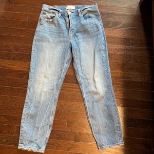 Abercrombie high rise mom jeans